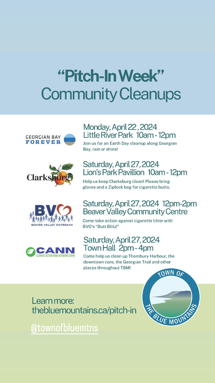 Earth Week Community Cleanups @ TBM Town Hall, Thornbury