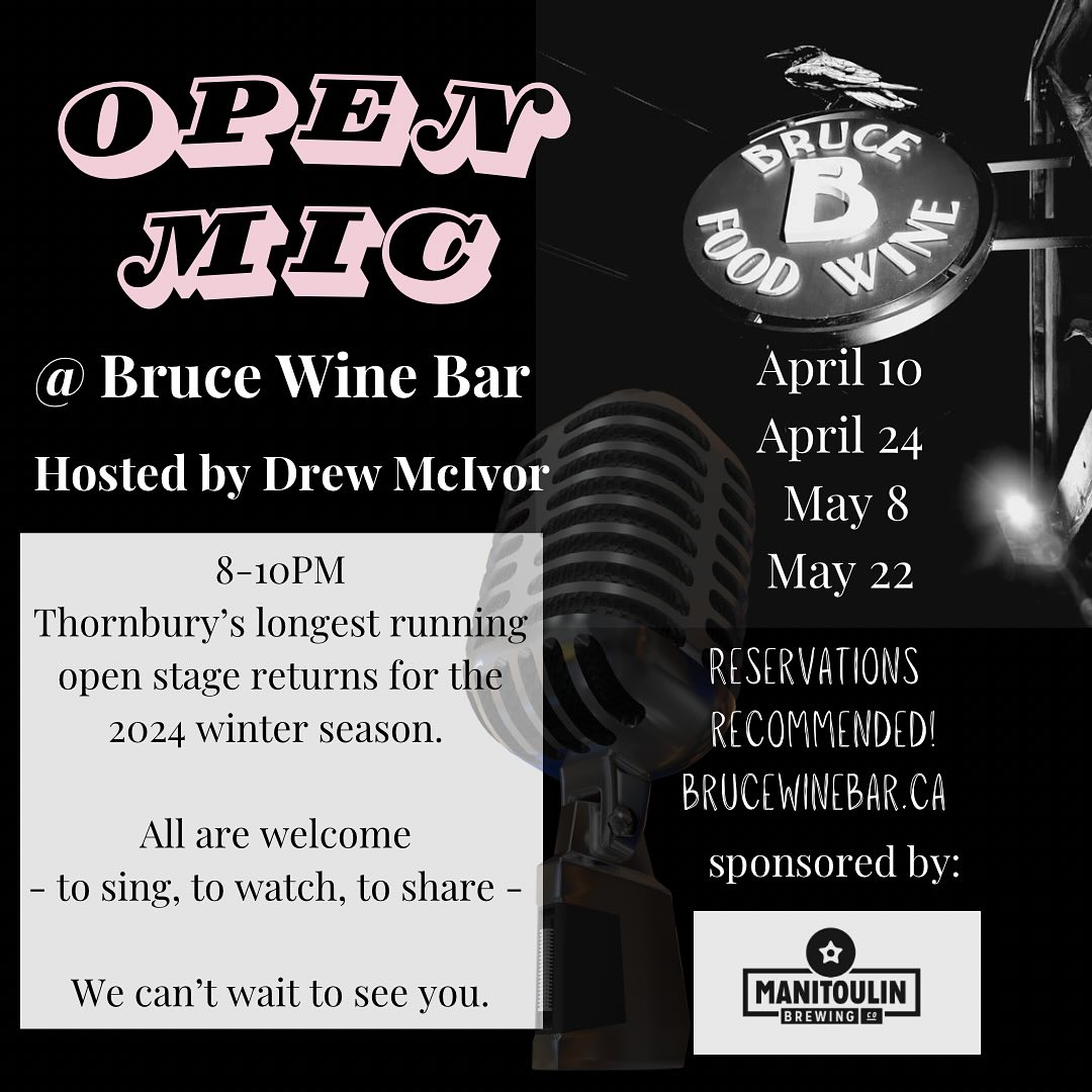 Open Mic Night @ Bruce Wine Bar @ Bruce Wine Bar
