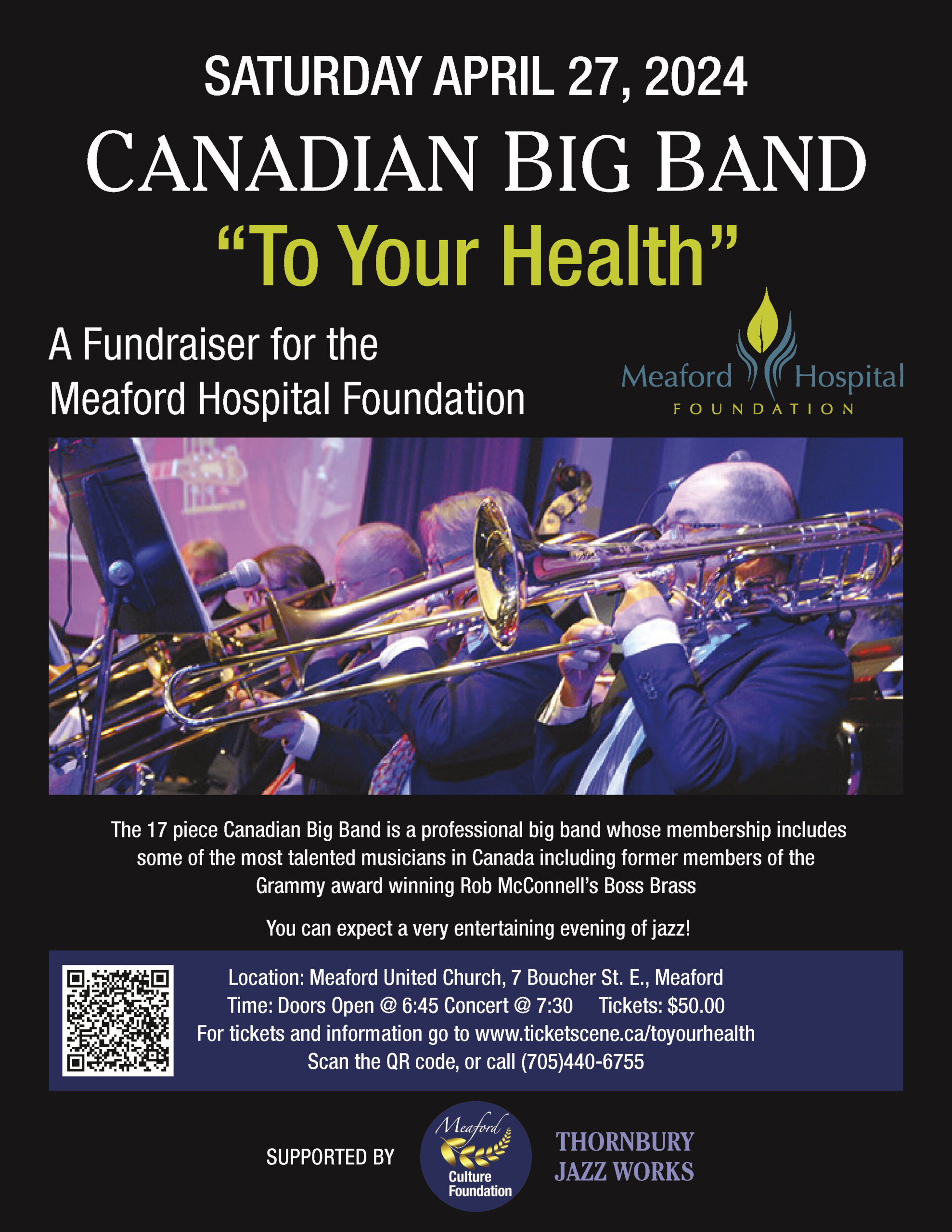 Canadian Big Band - "To Your Health" @ Meaford United Church