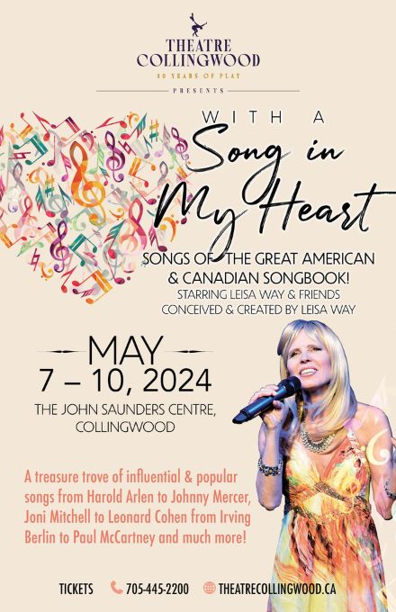 With a Song in My Heart presented by Theatre Collingwood @ The John Saunders Centre