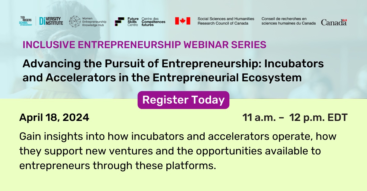 Webinar: Advancing the Pursuit of Entrepreneurship @ Virtual event