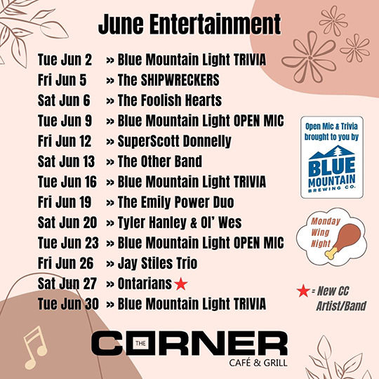 June 2026 - Entertainment & Music Lineup